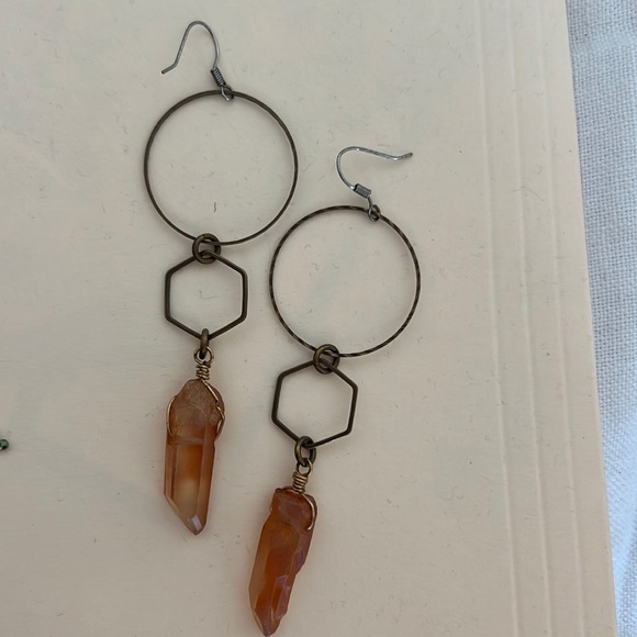 Citrine earrings - Picture 1 of 1